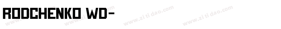 Rodchenko Wd字体转换